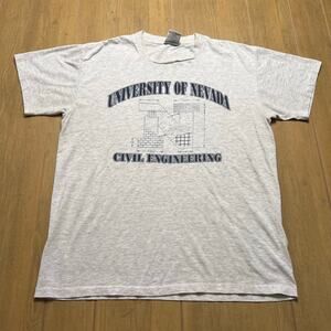 Vintage 1996 University of Nevada Civil Engineering AISC T Shirt Large Retro